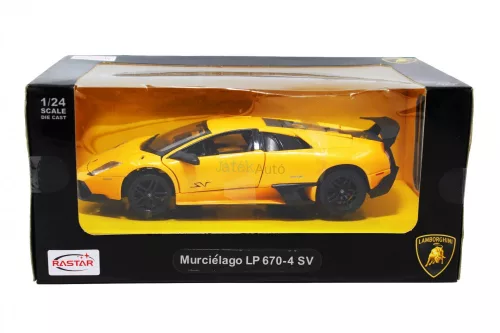 Rastar 1:24 Lamborghini Murciélago LP 670-4 SV sportautó 39300