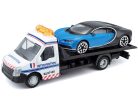 Bburago 1:43 Iveco Daily Transporter autómentő + Bugatti Chiron 18-31400