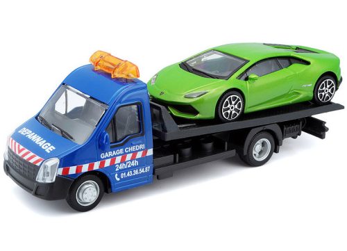 Bburago 1:43 Iveco Daily Transporter autómentő + Lamborghini Huracán 18-31400