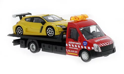 Bburago 1:43 Iveco Daily Transporter autómentő + Renault Megane RS 18-31400