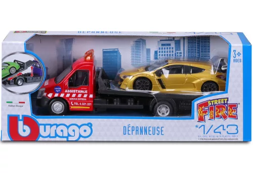 Bburago 1:43 Iveco Daily Transporter autómentő + Renault Megane RS 18-31400