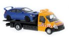 Bburago 1:43 Iveco Daily Transporter autómentő + Subaru WRX 18-31413