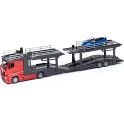   Bburago 1:43 Mercedes-Benz Actros autószállító kamion, piros 18-31456