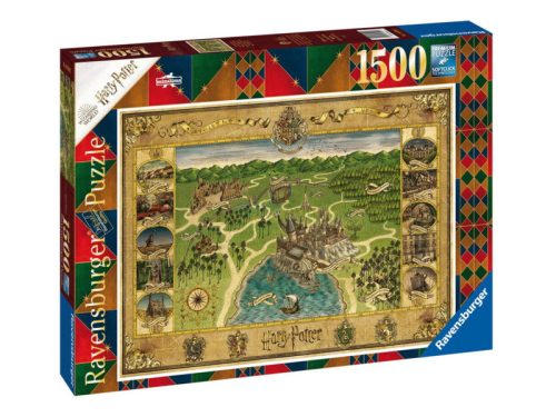 Ravensburger Puzzle 1500 db - Roxfort térképe