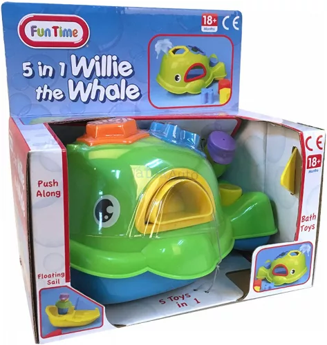 Willie a bálna 5 az 1-ben bébijáték