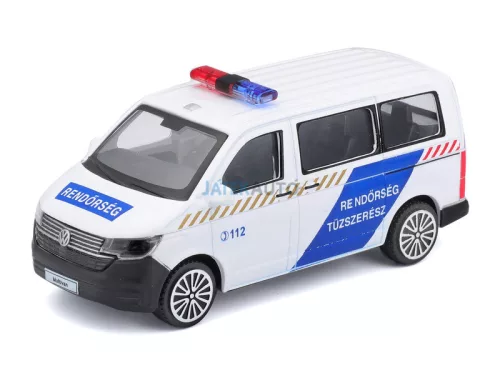 Bburago 1:43 Volkswagen T6.1 Transporter 2020 rendőrautó (tűzszerész) 18-30448