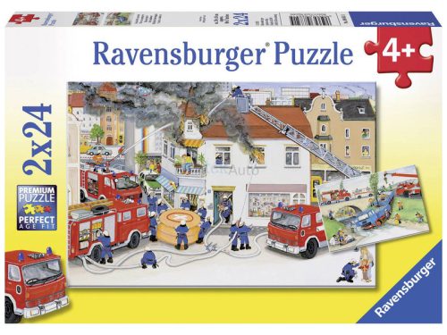 Ravensburger Puzzle 2x24 db - Tűzoltás közben