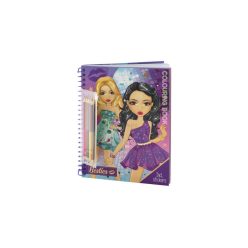   Besties Divattervező kifestőkönyv 30 lap, színes ceruzával és 3 matricaívvel