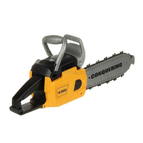 Elemes játék láncfűrész és világító védősisak