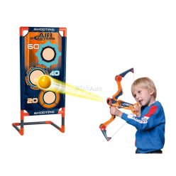   Golyókilövő íj, céltáblával és 12 db szivacsgolyóval