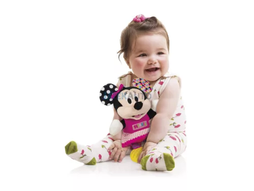 DISNEY BABY - MINNIE EGÉR ELSő PLÜSSÖM CSÖRGőVEL ÉS RÁGÓKÁVAL