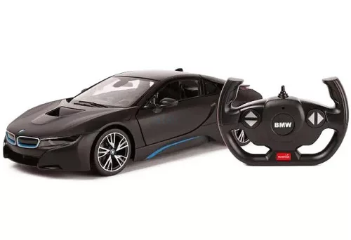 Rastar RC 1:14 BMW I8 távirányítós autó (USB) felfelé nyíló ajtókkal 71070