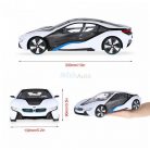 Rastar RC 1:14 BMW I8 távirányítós autó (USB) felfelé nyíló ajtókkal 71070