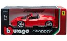 Bburago 1:24 Ferrari 458 Spider Cabrio sportautó 18-26017