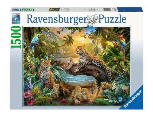 Ravensburger Puzzle 1500 db - Leopárdok a dzsungelban