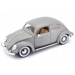   Bburago 1:18 Volkswagen bogárhátú (Beetle Kafer, 1955) autó - Szürke 18-12029