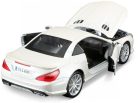 Bburago 1:24 Mercedes-Benz SL 65 AMG Hardtop sportautó - Pearl White 18-21066