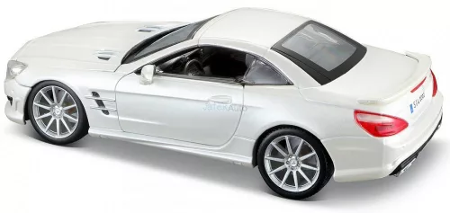 Bburago 1:24 Mercedes-Benz SL 65 AMG Hardtop sportautó - Pearl White 18-21066