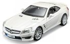 Bburago 1:24 Mercedes-Benz SL 65 AMG Hardtop sportautó - Pearl White 18-21066