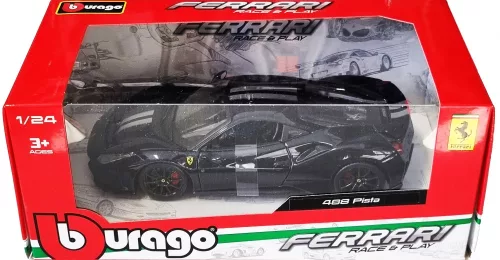 Bburago 1:24 Ferrari 488 Pista (2018) sportautó 18-26026 Dark Blue