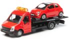 Bburago 1:43 Iveco Daily Transporter autómentő + Fiat 500 18-31402