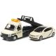 Bburago 1:43 Iveco Daily Transporter autómentő + VW Polo 18-31403