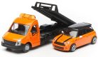 Bburago 1:43 Iveco Daily Transporter autómentő + Mini Cooper 18-31405