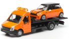 Bburago 1:43 Iveco Daily Transporter autómentő + Mini Cooper 18-31405