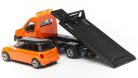 Bburago 1:43 Iveco Daily Transporter autómentő + Mini Cooper 18-31405