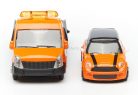 Bburago 1:43 Iveco Daily Transporter autómentő + Mini Cooper 18-31405