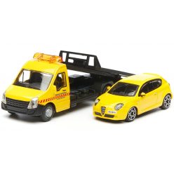  Bburago 1:43 Iveco Daily Transporter autómentő + Alfa MiTo 18-31406