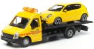 Bburago 1:43 Iveco Daily Transporter autómentő + Alfa MiTo 18-31406