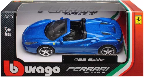 Bburago 1:43 Ferrari 488 Spider (2015) sportautó 18-36026