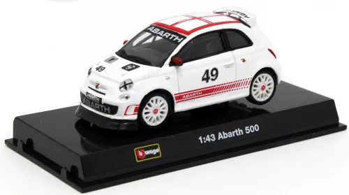 Bburago 1:43 Fiat 500 Abarth versenyautó 18-38006