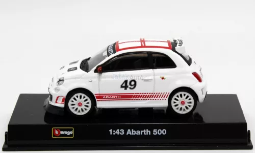 Bburago 1:43 Fiat 500 Abarth versenyautó 18-38006