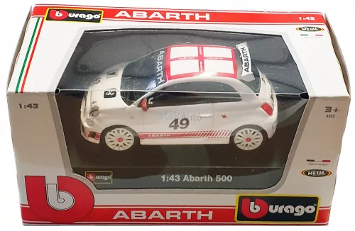 Bburago 1:43 Fiat 500 Abarth versenyautó 18-38006