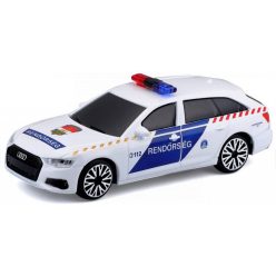   Bburago 1:43 szirénázó/villogó Audi A6 Avant magyar rendőrautó