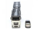 Bburago 1:43 Mercedes-Benz Actros autószállító kamion + Volkswagen Polo GTI 18-31456