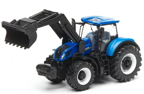 Bburago 1:50 New Holland T7.315 traktor homlokrakodóval 18-31630