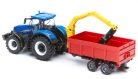 Bburago 1:50 New Holland T7.315 traktor darus utánfutóval 18-31650