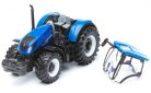 Bburago 1:50 New Holland T7.315 traktor darus utánfutóval 18-31650