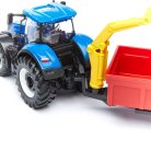 Bburago 1:50 New Holland T7.315 traktor darus utánfutóval 18-31650