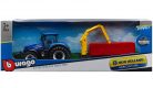 Bburago 1:50 New Holland T7.315 traktor darus utánfutóval 18-31650