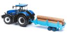 Bburago 1:32 New Holland T7.315 traktor rönkszállítóval 18-44060