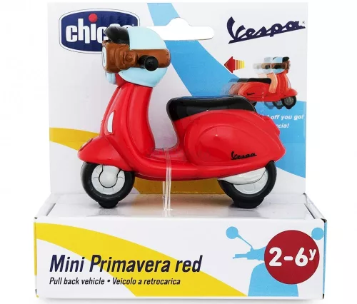 Chicco hátrahúzós Vespa robogó - Piros