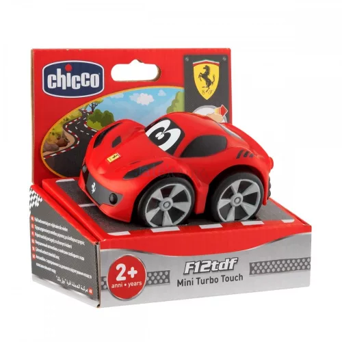 Chicco Turbo Team Ferrari F12 TDF hátrahúzós sportautó - Piros