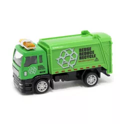 Driving hátrahúzós kukásautó, 12 cm