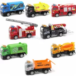Driving hátrahúzós játékautó szett, 8 db-os készlet