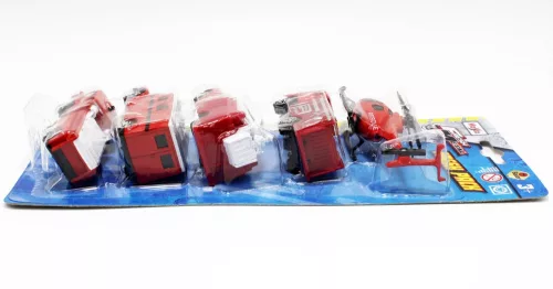 Maisto 1:64 Fresh Metal 5 db-os tűzoltóautó szett 15111