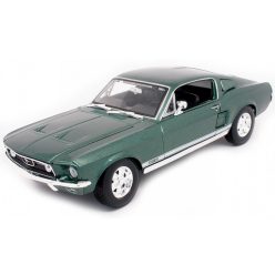   Maisto 1:18 Ford Mustang GTA Coupe Fastback (1967) Dark Green sportautó 31166